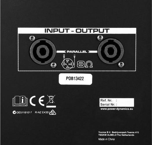 Actual product image Power Dynamics Loudspeaker PD410P (Passive, 1x 800 W)