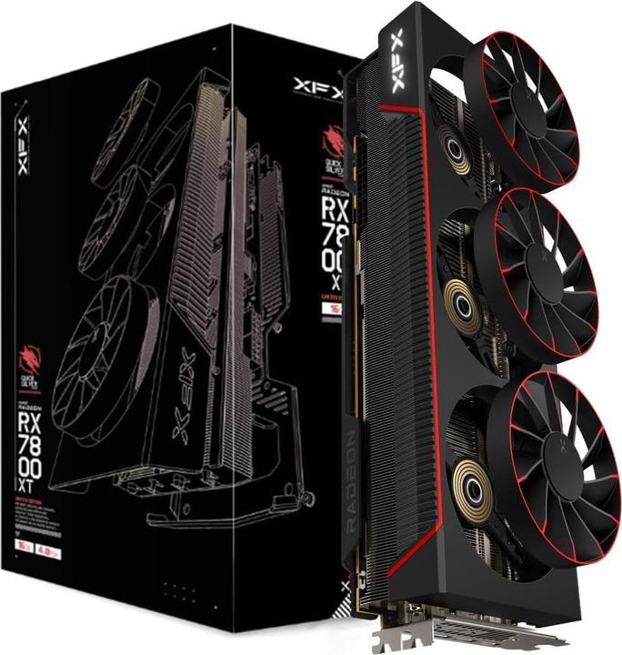 Actual product image XFX Qicksilver Radeon RX 7800 XT Magnetic Air Gaming (16 GB)