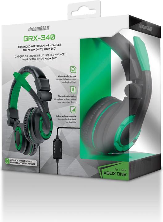 Immagine prodotto dreamGear GRX-340 Cuffia da gioco avanzata per Xbox One - Microfono a braccio - Telecomando in linea (Cablato)