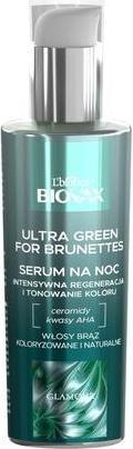 Immagine prodotto L´Biotica Biovax Glamour Siero Notte Ultra Verde per Capelli Bruniti 100Ml (100 ml)