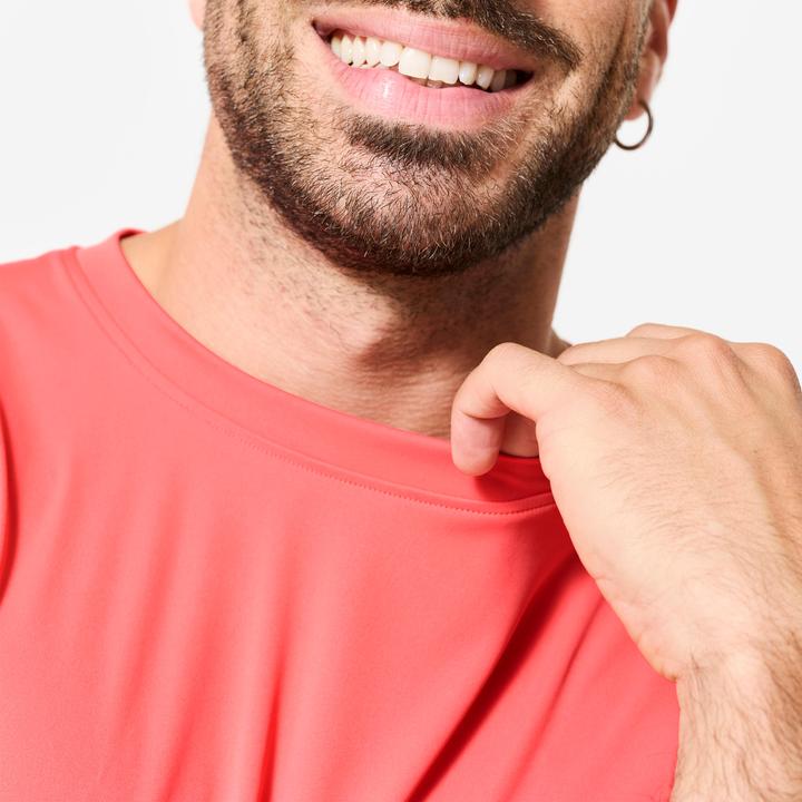 Produktbild Domyos T-Shirt Herren Rundhalsausschnitt atmungsaktiv - rosa (M)