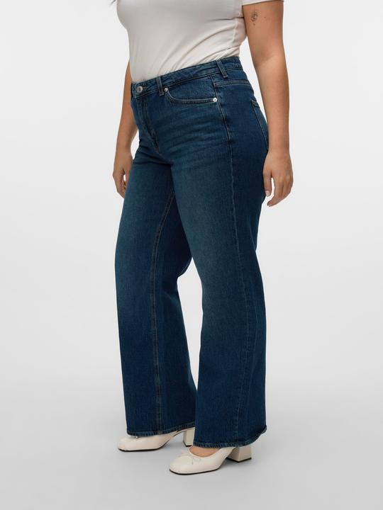 Actual product image Vero Moda VMCTESSA Hohe Taille Weiter Beinschnitt Jeans Weit geschnitten (W52/L32)