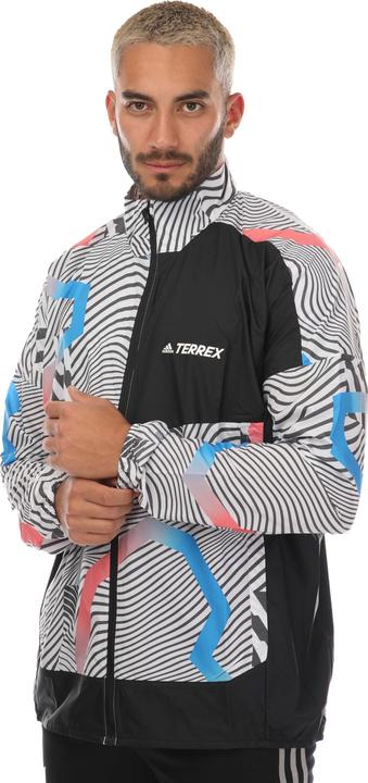 Actual product image adidas Mens Terrex Trail Printed Running Jacket (XS)