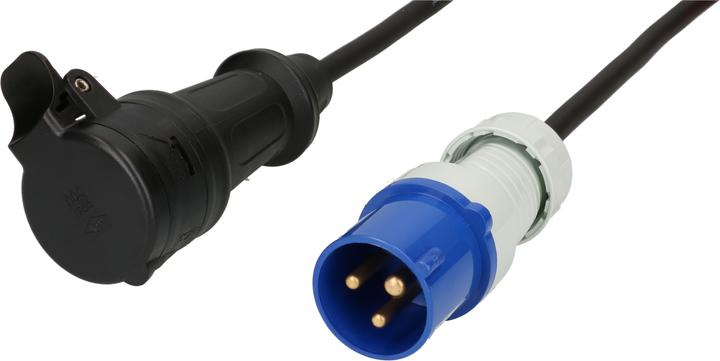Actual product image Max Hauri Extension cable 1.5 m, CEE16 -3 to type 23, 3-pole (1.50 m, Type 23)