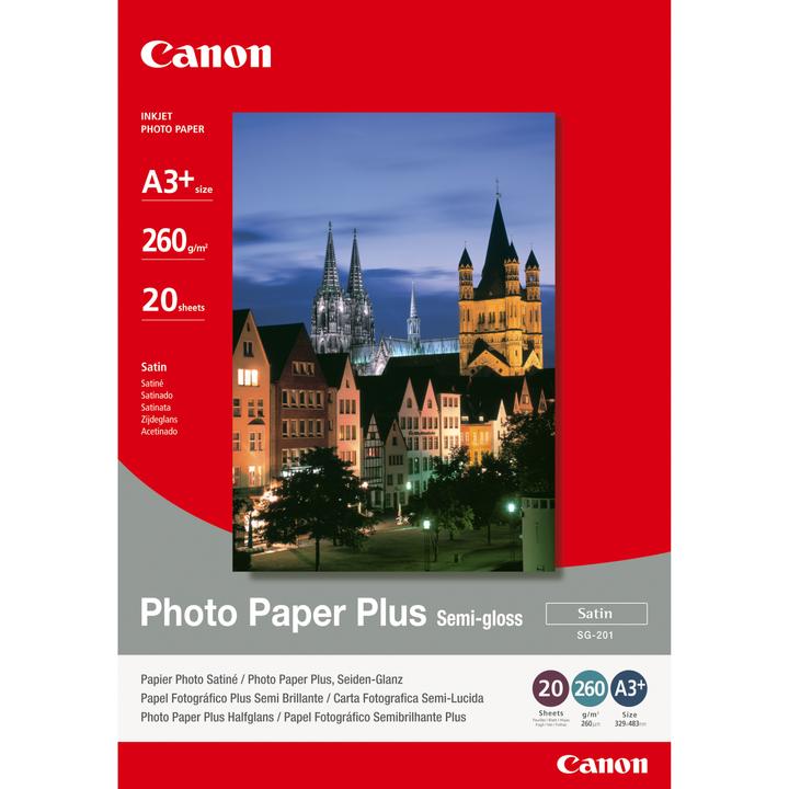 Image du produit Canon SG-201, Plus Semi-Gloss, 20 feuilles (260 g/m², A3+, 20 x)