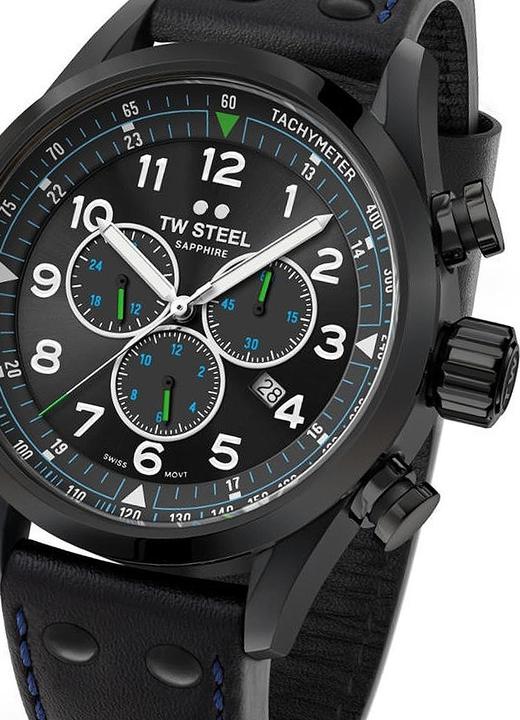 Image du produit TW 1000 Steel SVS306 Horloge, FIA Special edition Petter Solberg, 48mm Volante Swiss Movement, Chrono, zwart (Chronographe)