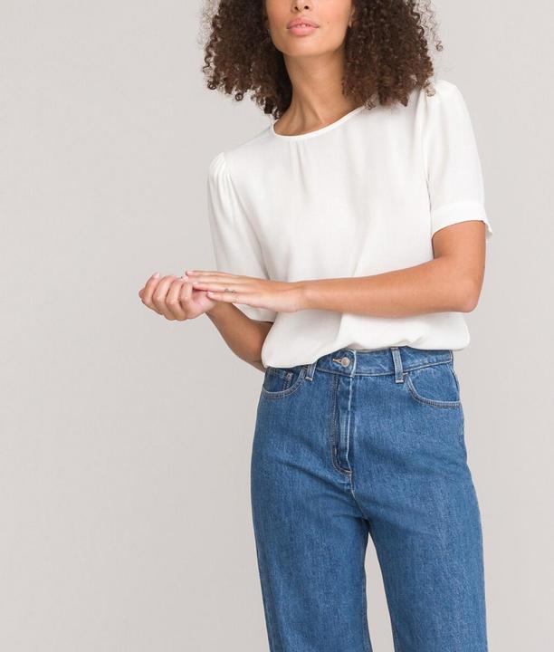 Produktbild La Redoute Collections Bluse mit rundem Ausschnitt (38)
