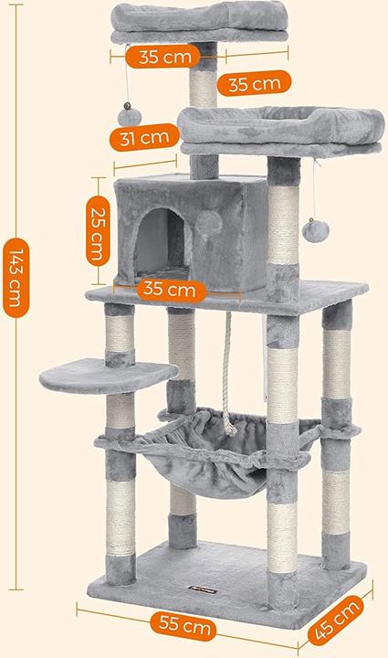 Produktbild Feandrea Kitty (143 cm, Grau)