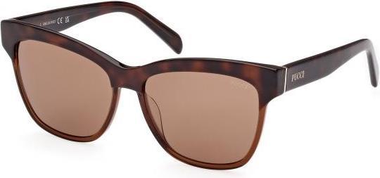 Actual product image Emilio Pucci Squared Acetate Sunglasses Havana Brown
