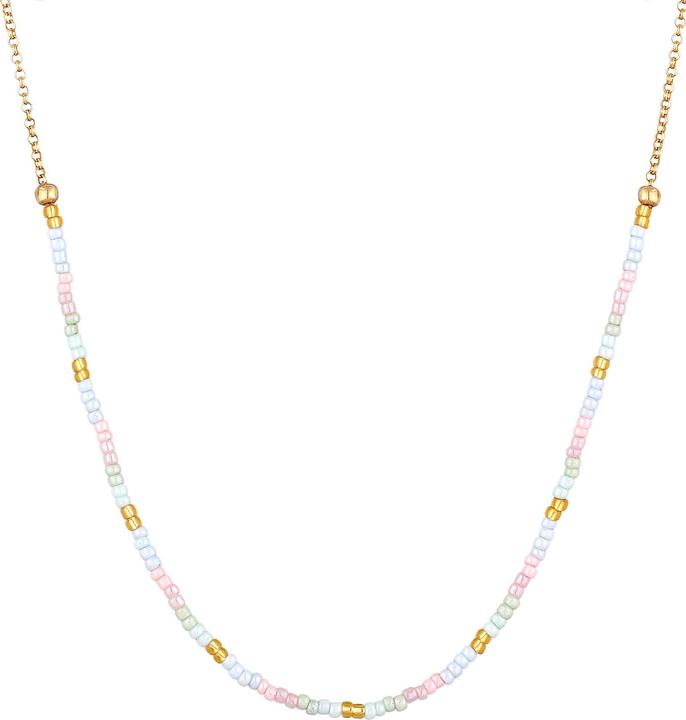 Elli Multi-Color (925 Sterling Silber vergoldet, Plastik, No Stein, Glas, 36 cm)