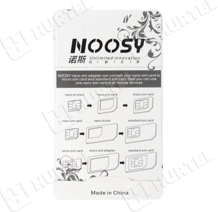 Actual product image Noosy Adapter Nano Micro SIM 3 in1 Set + Key