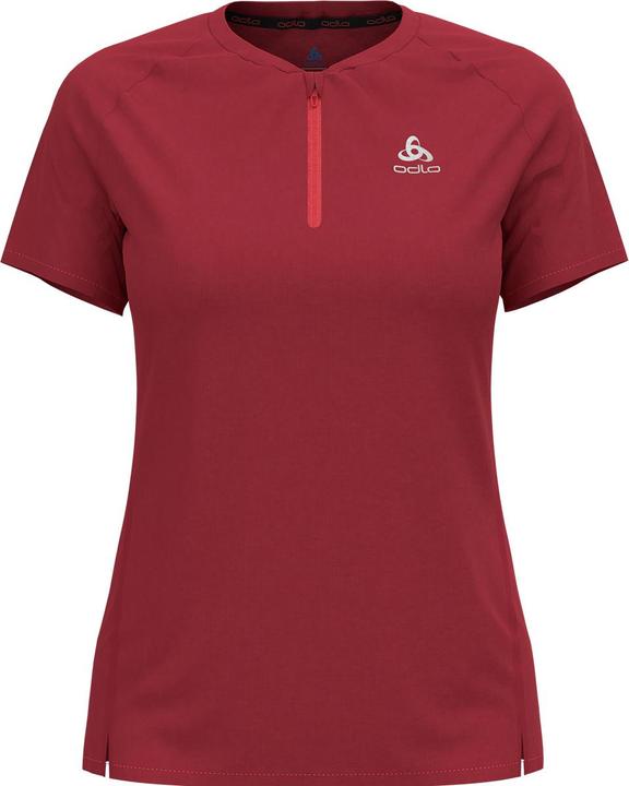 Actual product image Odlo T-shirt crew neck s/s 1/2 zip AXALP TRAI (XS)
