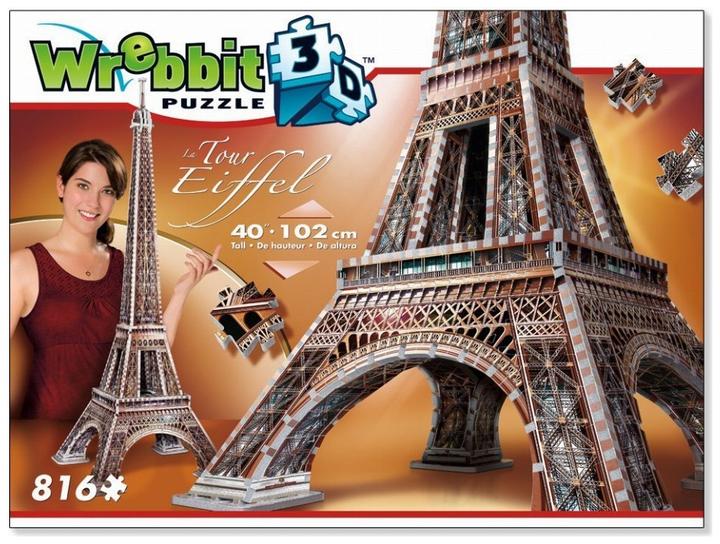 Actual product image Wrebbit 3D Eiffel Tower (816 pieces)