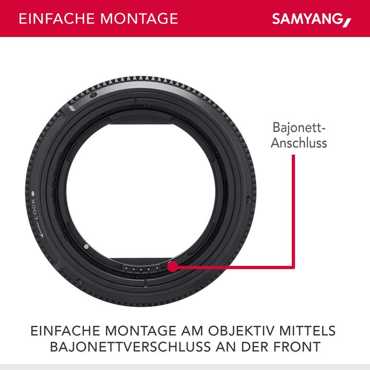Actual product image Samyang MF adapter for V-AF series