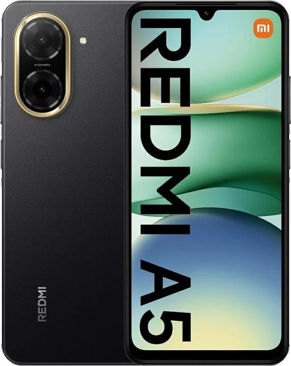 Actual product image Xiaomi Redmi A5 4G (64 GB, Midnight Black, 6.88", Dual SIM, 32 Mpx, 4G)