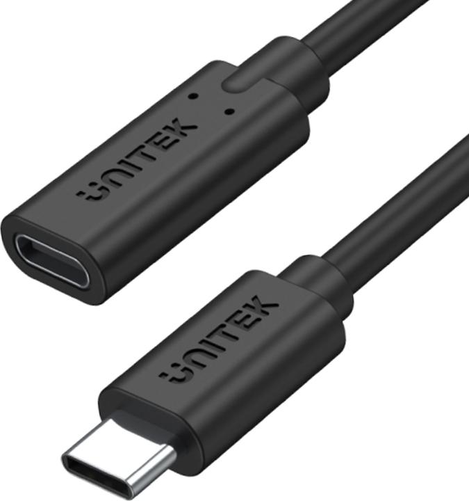 Actual product image Unitek C14086BK USB Cable USB 3.2 Gen 2 (3.1 Gen 2) USB C (0.50 m, USB 3.2 Gen 2, 100 W)