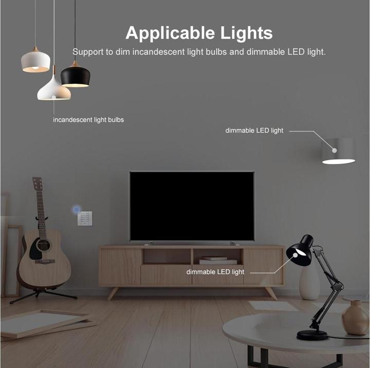 Image du produit Sonoff Smart Dimmer Switch D1 avec RM433R2 à distance (Actionneur de variateur)