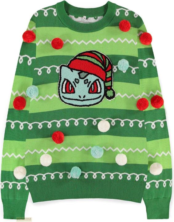 Difuzed POKEMON - Bulbizarre - Pull de Noël Ponpons (XL) (XL)