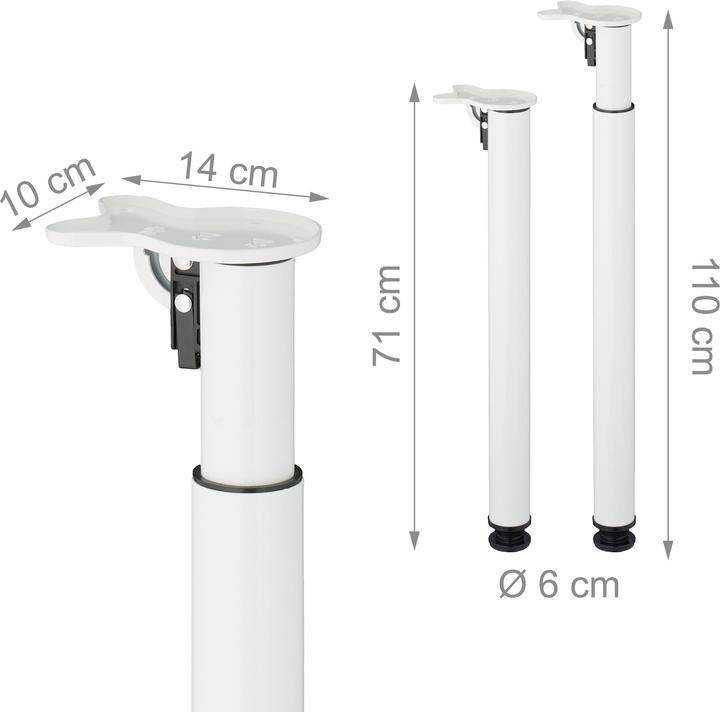 Produktbild Relaxdays 4x Tischbeine