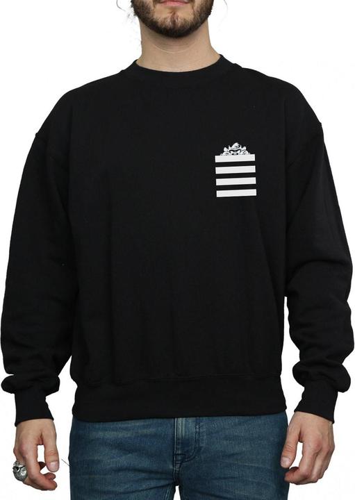 Looney Tunes Taz Stripes Faux Pocket Sweatshirt (XL)
