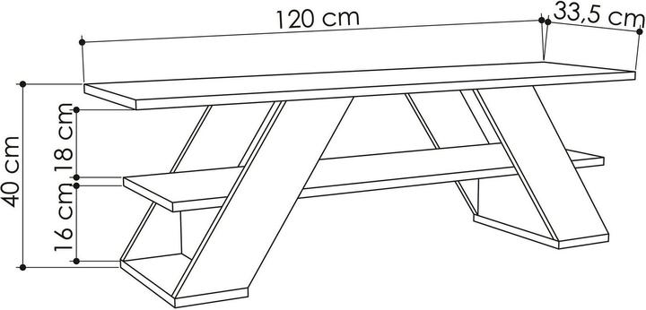 Actual product image Homitis Farfa (120 x 40 x 33.5 cm)