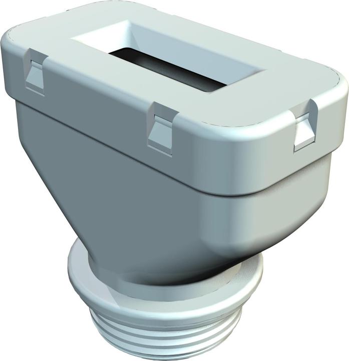 Produktbild OBO Bettermann Flachkabelverschraubung 106 Fl M25 9 39 steingrau