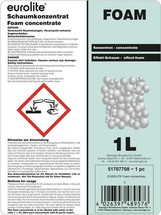 Image du produit Eurolite Concentré Foam, 1l