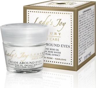 Image du produit Rose Crème pour le contour des yeux Renouvellement cellulaire Réduit les rides Augmente la densité de la (Baume, 15 ml, Jour + nuit)