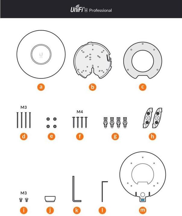 Immagine prodotto Ubiquiti Access Point UniFi 6 Professional U6-PRO (4800 Mbit/s)