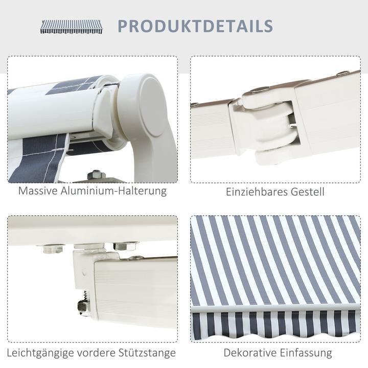 Image du produit Outsunny Store de jardin avec bras pliable (2.95 m)