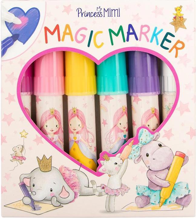 Produktbild Depesche Princess Mimi - Magic Marker - (412120) (Lila, Grün, Rosa, Zartgelb, Rot, Gelb, Blau, Apricot, Pink, 6 x)