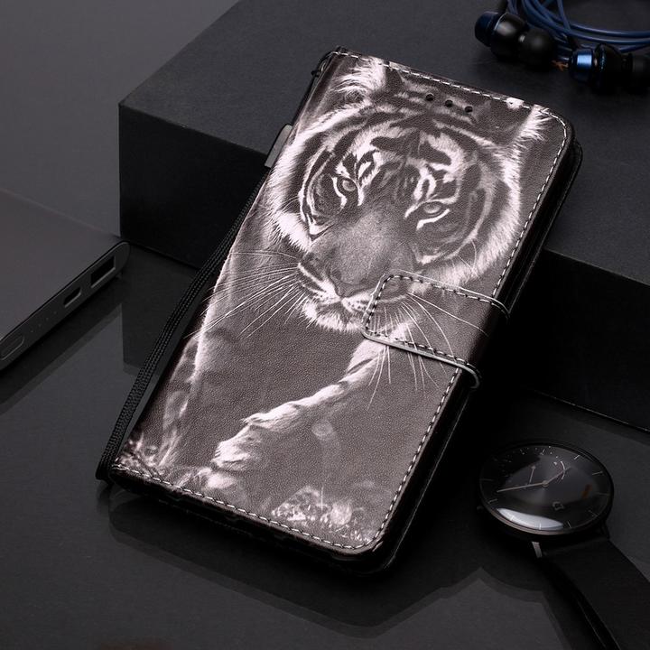 Produktbild Ueli Express iPhone 11 Buch Etui Tasche mit Kartenfach Tiger (Apple iPhone 11)