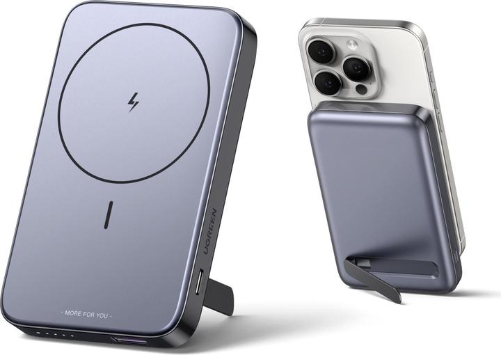 Productafbeelding Ugreen UGREEN10000mAhMagnetischeDraadlozePowerBank(SpaceGray) 15086 (10000 mAh, 20 W, 37 Wh)