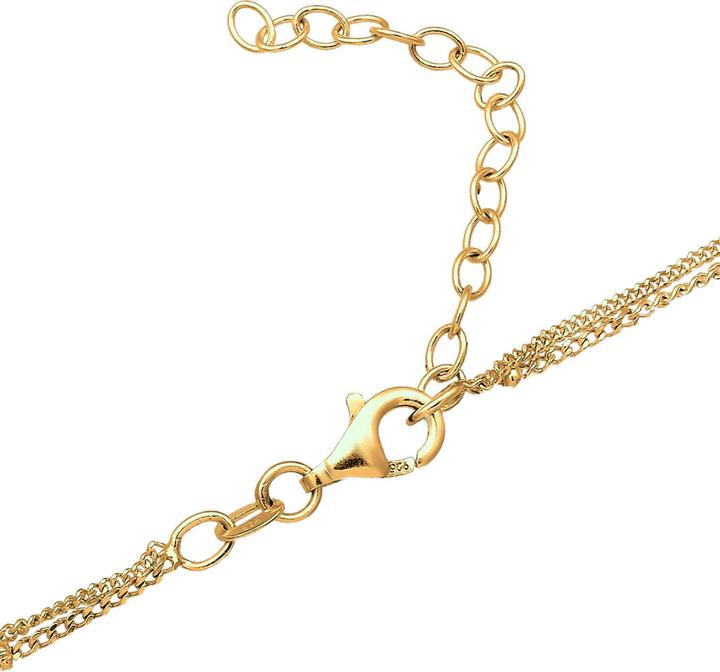 Produktbild Elli Halskette Choker Layer Kristall Kugelkette 925 Silber (925er Sterling Silber, Glaskristall, 36 cm)