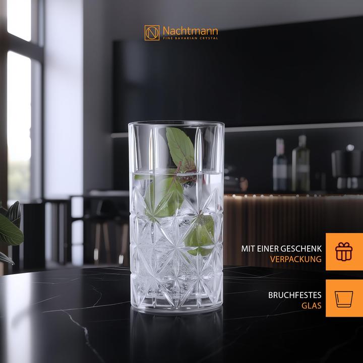 Produktbild Nachtmann Longdrinkbecher Highland (4.45 dl, 4 x, Longdrinkgläser)