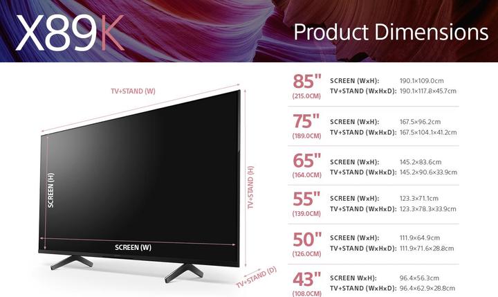 Actual product image Sony KD-65X89K (65", LCD, UHD, 2022)
