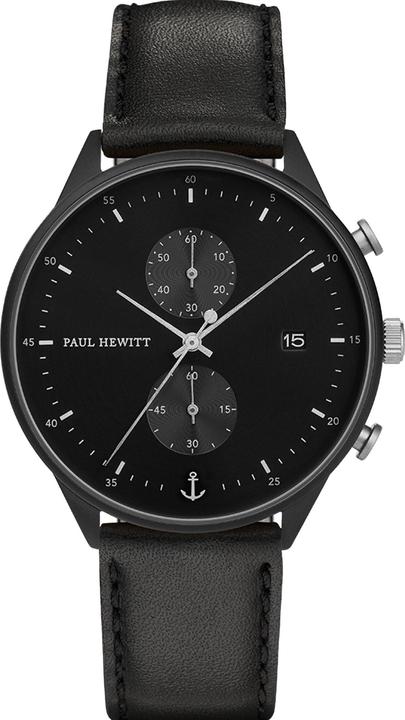 Produktbild Paul Hewitt Chrono Line Black Sunray (Analoguhr, 42 mm)