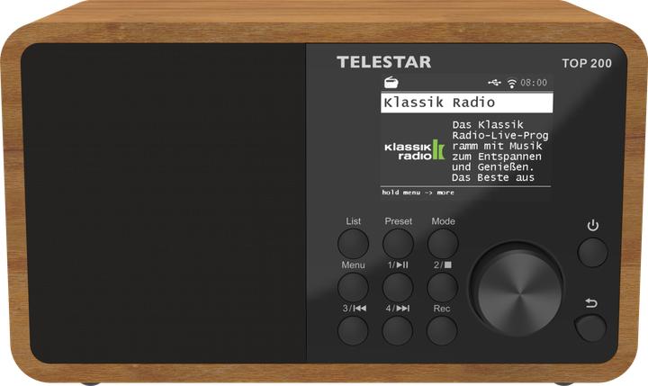 Productafbeelding Telestar TOP 200 (Internet radio, DAB+, FM, VHF, Bluetooth, WiFi)