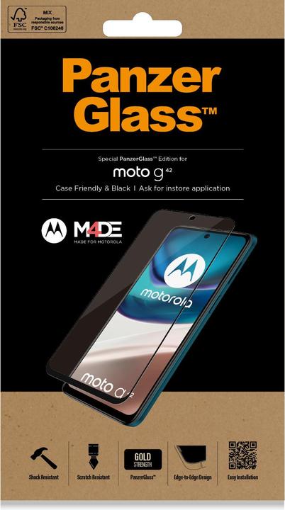 Image du produit PanzerGlass Ultra-Wide Fit (1 pièce(s), Motorola Moto G42)