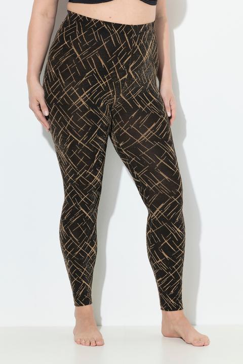 Produktbild Ulla Popken Strumpf-Leggings, gemustert, Glitter (42, 44)