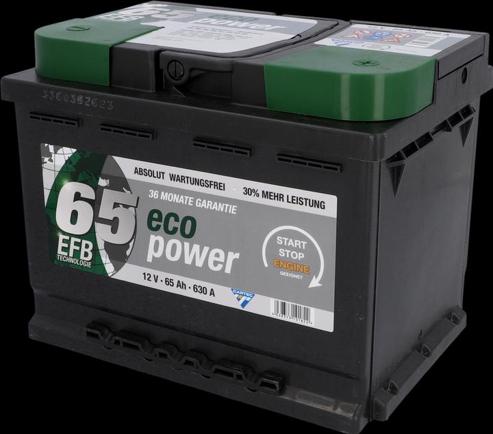 Actual product image Cartec Eco Power 65 EFB (12 V, 65 Ah, 630 A)