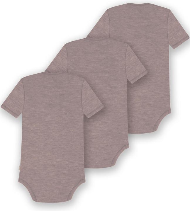 Immagine prodotto Normani Set di 3 body baby in merino a maniche corte "Tauranga" - 9291 (62)