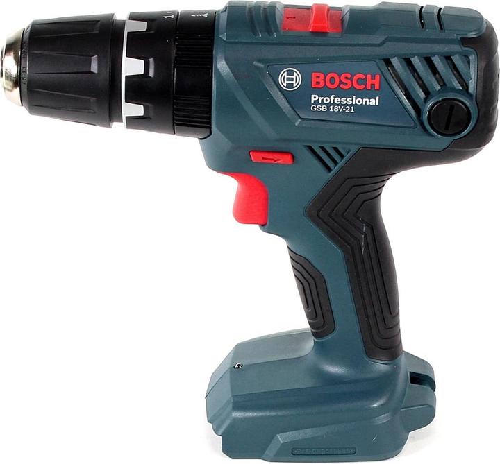 Produktbild Bosch Professional GSB 18V-21 Akku Schlagbohrschrauber 18V 55Nm + 2x Akku 3,0Ah + Ladegerät + L-Boxx (Akkubetrieb)