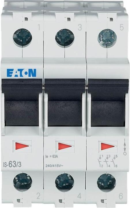 Actual product image Eaton Main switch Grey 3-pole 63 A
