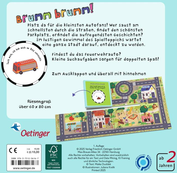 Produktbild Mein Spielteppich-Buch. Stadt (60 x 80 cm)