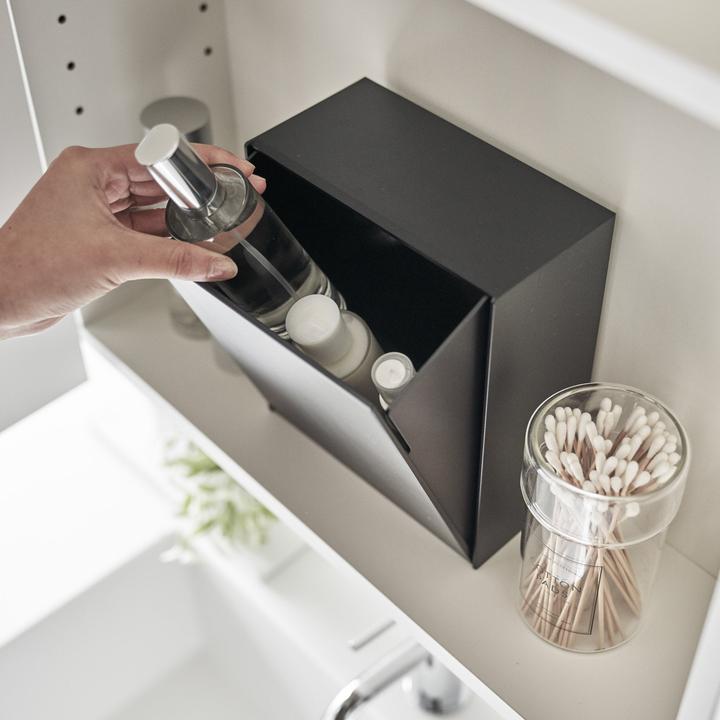 Actual product image Yamazaki Klebehaken-Aufbewahrungsbox TOWER