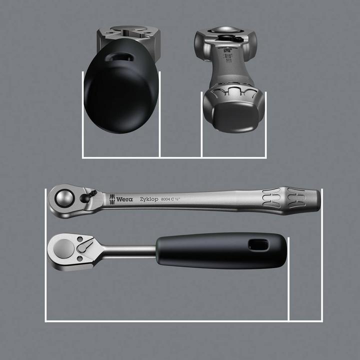 Produktbild Wera 8100 SB 8 Zyklop Metal-Knarrensatz (19 mm, 12 mm, 16 mm, 10  mm, 18 mm, 17 mm, 15 mm, 13 mm)