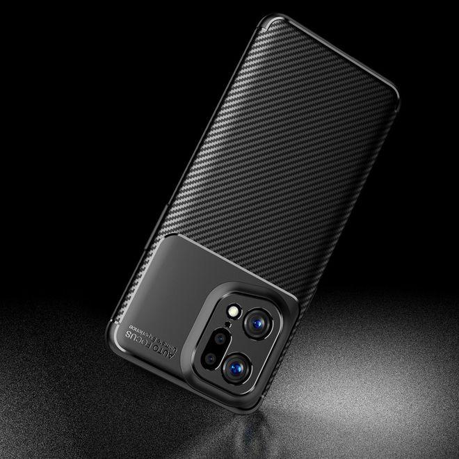 Produktbild MU Style Carbon Fiber TPU Softcase Series (Oppo Find X5 Pro)