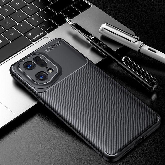 Produktbild MU Style Carbon Fiber TPU Softcase Series (Oppo Find X5 Pro)