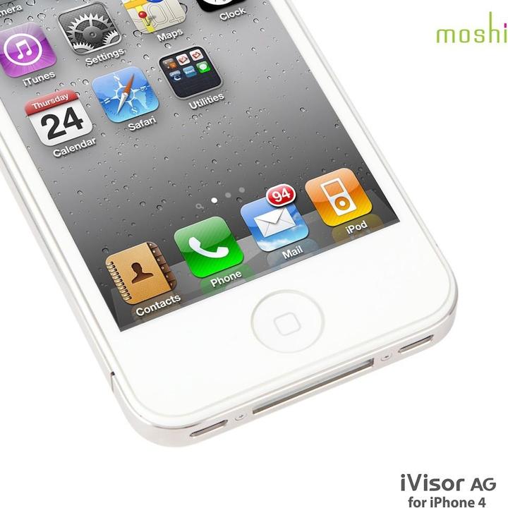 Produktbild Moshi iVisor AG Screen Protector for iPhone 4/4S (1 Stück, Apple iPhone 4s, Apple iPhone 4)